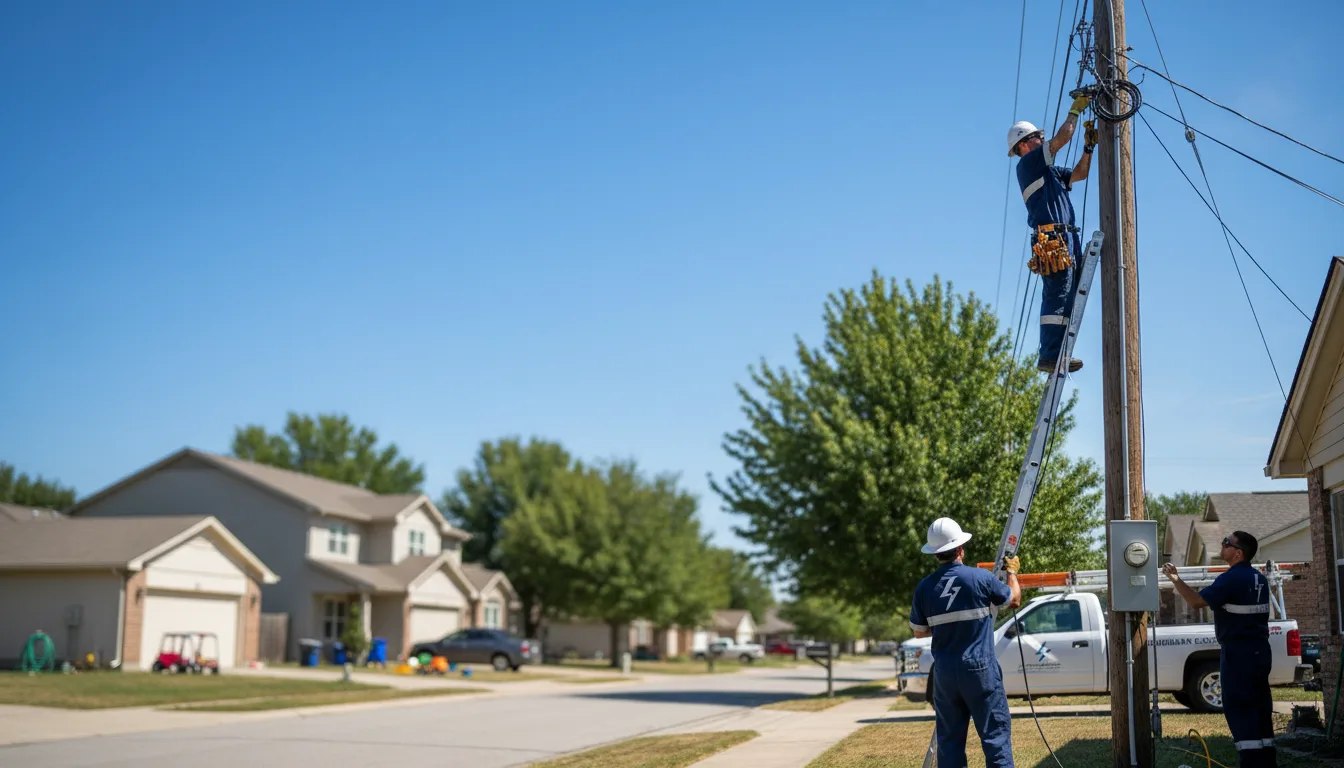 Residential electrician providing installation services in Columbia, LA